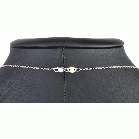 Extravagantes Schmuck-Set bestehend aus einer hochwertigen Weißgold (18K / 750 Gold) - Ankerkette (ca. 45cm) und einem Herz-Anhänger, bestückt mit zahlreichen Diamanten