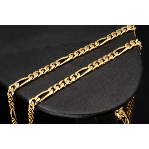 Edle Figarokette / Goldkette aus massivem Gold (8K, 333 Gelbgold) in ca. 5mm, 60cm (ca. 32g)