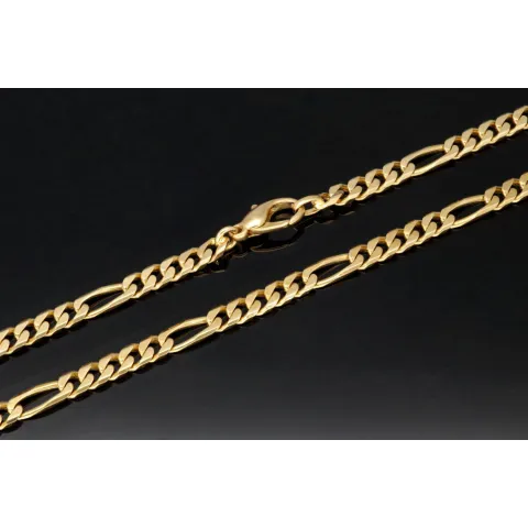 Edle Figarokette / Goldkette aus massivem Gold (8K, 333 Gelbgold) in ca. 5mm, 60cm (ca. 32g)
