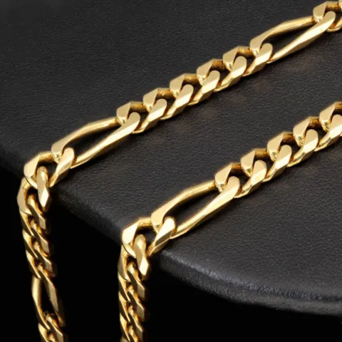 Edle Figarokette / Goldkette aus massivem Gold (8K, 333 Gelbgold) in ca. 5mm, 60cm (ca. 32g)