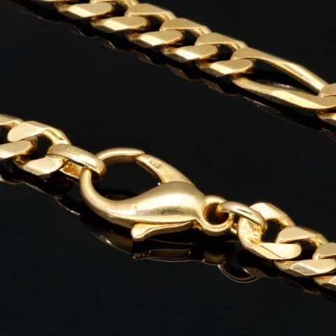 Edle Figarokette / Goldkette aus massivem Gold (8K, 333 Gelbgold) in ca. 5mm, 60cm (ca. 32g)
