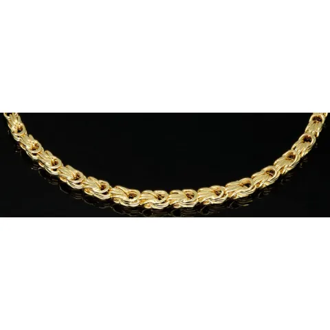 Außergewöhnliches Königsarmband aus edlem 14K / 585 Gold (Gelbgold) in ca. 21 cm Länge, ca. 3mm Breite