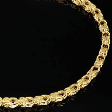Außergewöhnliches Königsarmband aus edlem 14K / 585 Gold (Gelbgold) in ca. 21 cm Länge, ca. 3mm Breite