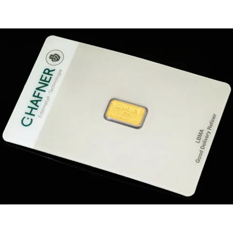 1 Gramm Goldbarren (999 Gold) - Feingold-Barren - 1g geprägt LBMA zertifiziert - Ideal als besondere Geschenkidee oder für den Einstieg in den Edelmetallbesitz als Anlage