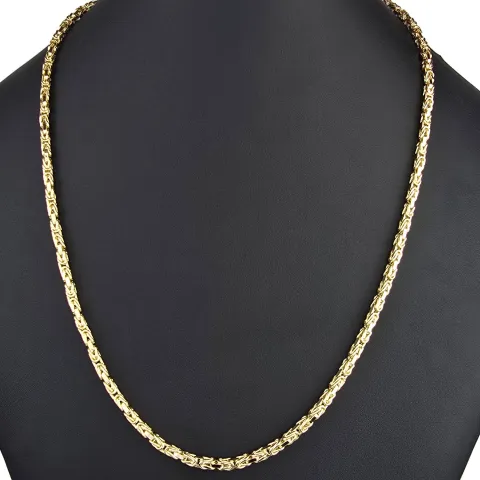 Noble Königskette aus funkelndem 14K 585 Gold (Gelbgold) ca. 65 cm lang, 3,5 mm breit (ca. 18,9g)