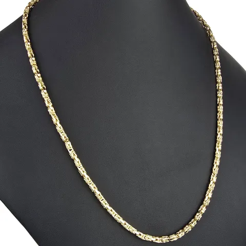 Noble Königskette aus funkelndem 14K 585 Gold (Gelbgold) ca. 65 cm lang, 3,5 mm breit (ca. 18,9g)