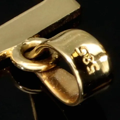Exquisiter Anhänger mit dem Motiv einer Note / Musiknote aus 14K 585 Bicolor Gold (Gelbgold und Weißgold), edel verziert mit funkelnden Zirkonia