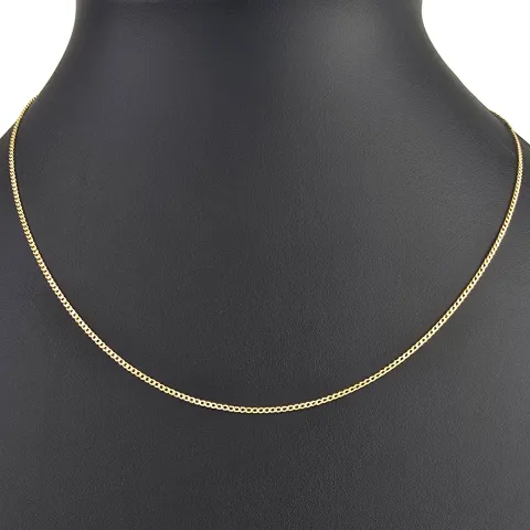 Fein gearbeitete Panzerkette aus edlem 585 /14k Gold für Damen (ca. 46cm, 1,3mm)