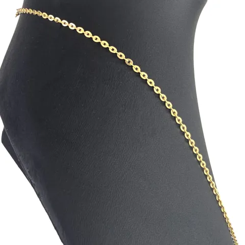 Hochwertig produzierte Goldkette / Ankerkette aus hochglanzpoliertem Gold (585 / 14K Gelbgold) , ca. 50cm Länge 2mm