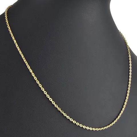 Hochwertig produzierte Goldkette / Ankerkette aus hochglanzpoliertem Gold (585 / 14K Gelbgold) , ca. 50cm Länge 2mm