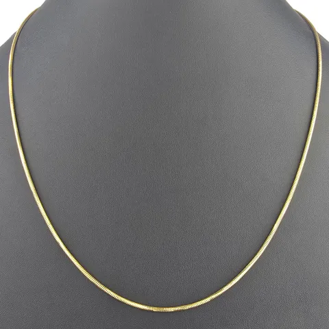 Elegante Schlangenkette / Goldkette für Damen aus exquisitem 14K 585 Gold in ca. 45cm, 1,5mm