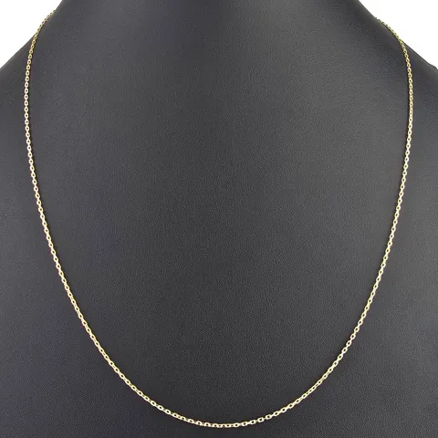 Hochwertig verarbeitete Ankerkette aus edlem Gold (14K 585 Gelbgold, hochglanzpoliert, ca. 60cm, ca. 1,2mm)