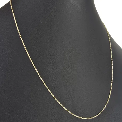 Hochwertig verarbeitete Ankerkette aus edlem Gold (14K 585 Gelbgold, hochglanzpoliert, ca. 60cm, ca. 1,2mm)