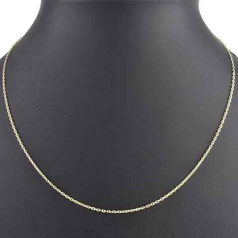 Kurze Ankerkette aus hochwertig verarbeitetem 14K 585 Gold - hochglanzpoliert, ca. 45cm, ca. 1,2mm