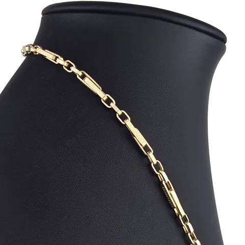 Hochwertige Goldkette / Ankerkette in feinem Greco-Design aus edlem 14K 585er Gold (Gelbgold) – ca. 60 cm, 3,5 mm