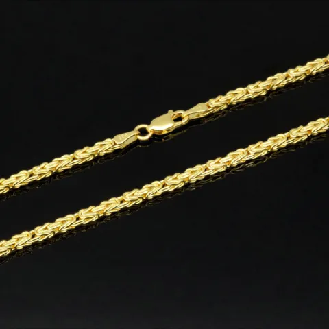 Hochwertig gearbeitete Königskette aus edlem 14k 585er Gold (ca. 45cm lang, 2mm breit)