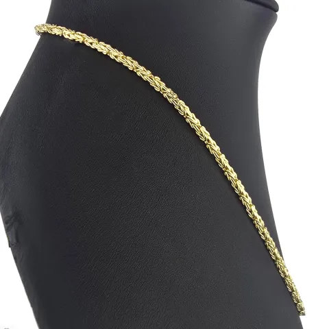 Hochwertig gearbeitete Königskette aus edlem 14k 585er Gold (ca. 45cm lang, 2mm breit)