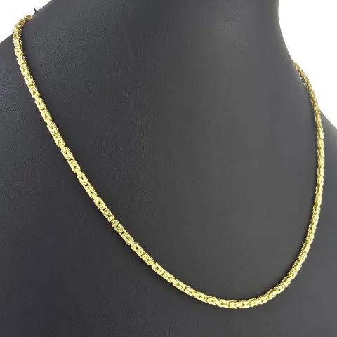 Hochwertig gearbeitete Königskette aus edlem 14k 585er Gold (ca. 45cm lang, 2mm breit)