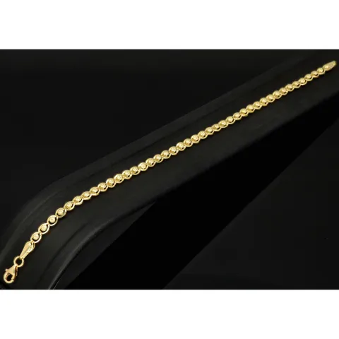 Funkelndes Armband mit feinem Design aus edlem Gelbgold (585 14K Gold) in ca. 20cm Länge