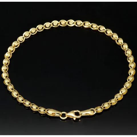 Funkelndes Armband mit feinem Design aus edlem Gelbgold (585 14K Gold) in ca. 20cm Länge
