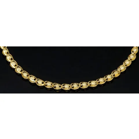 Funkelndes Armband mit feinem Design aus edlem Gelbgold (585 14K Gold) in ca. 20cm Länge