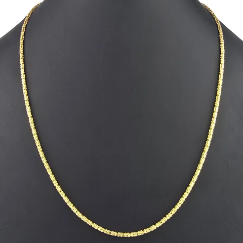 Fein gearbeitete Königskette aus hochglanzpoliertem edlem 14k 585er Gold - (60cm lang, 2mm breit)