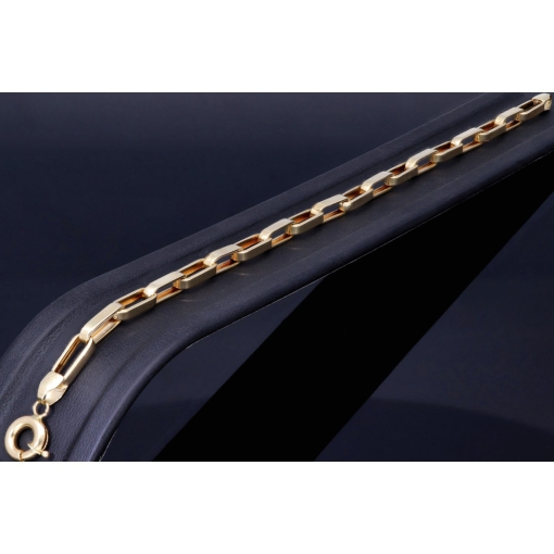 Stilvolles Ankerarmband / Goldarmband aus hochwertigem 14K 585er Gold - hochglanzpoliert - (ca. 21cm lang, 4,5mm breit)