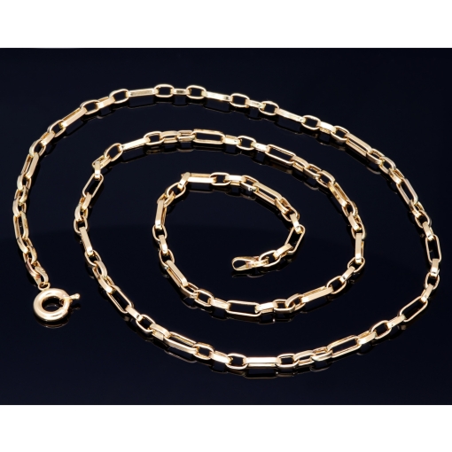 Funkelnde Ankerkette aus edlem 585 / 14K Gold - hochglanzpoliert - , ca. 58 cm Länge ca. 3,5mm Breite