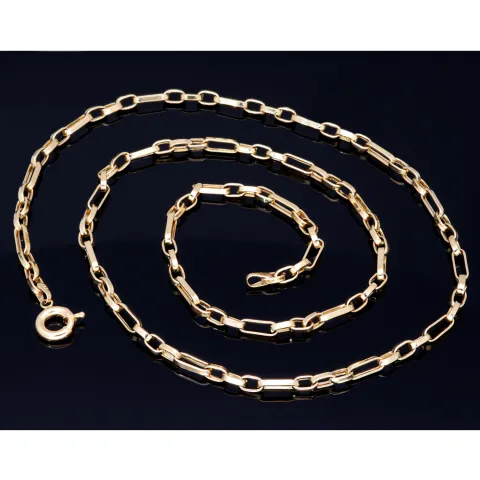 Funkelnde Ankerkette aus edlem 585 / 14K Gold - hochglanzpoliert - , ca. 58 cm Länge ca. 3,5mm Breite