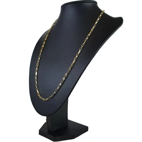 Funkelnde Ankerkette aus edlem 585 / 14K Gold - hochglanzpoliert - , ca. 58 cm Länge ca. 3,5mm Breite