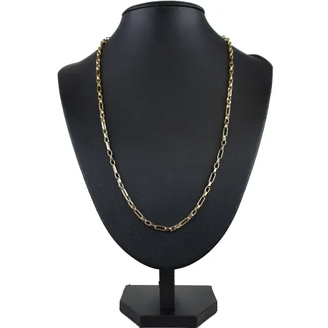 Funkelnde Ankerkette aus edlem 585 / 14K Gold - hochglanzpoliert - , ca. 58 cm Länge ca. 3,5mm Breite
