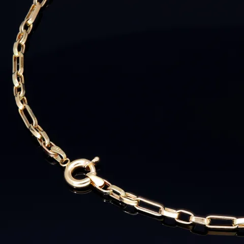 Funkelnde Ankerkette aus edlem 585 / 14K Gold - hochglanzpoliert - , ca. 58 cm Länge ca. 3,5mm Breite