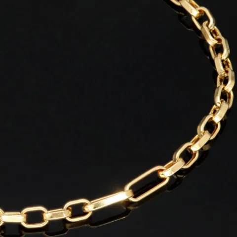 Ankerarmband aus edlem 14K 585er Gold - hochglanzpoliertes (ca. 21,5 cm lang, ca. 3,5mm breit)