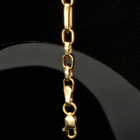 Ankerarmband aus edlem 14K 585er Gold - hochglanzpoliertes (ca. 21,5 cm lang, ca. 3,5mm breit)