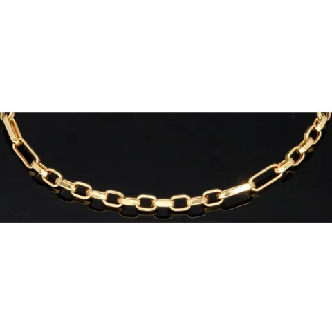 Ankerarmband aus edlem 14K 585er Gold - hochglanzpoliertes (ca. 21,5 cm lang, ca. 3,5mm breit)