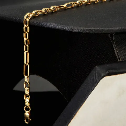 Exquisites Ankerarmband aus hochwertigem 585er 14k Gold - hochglanzpoliert - ca. 20cm, 3,5mm