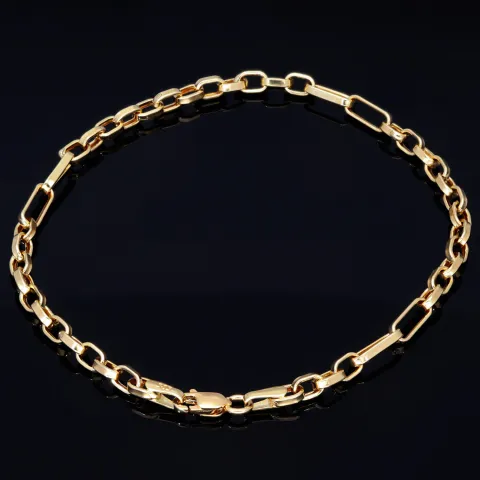 Exquisites Ankerarmband aus hochwertigem 585er 14k Gold - hochglanzpoliert - ca. 20cm, 3,5mm
