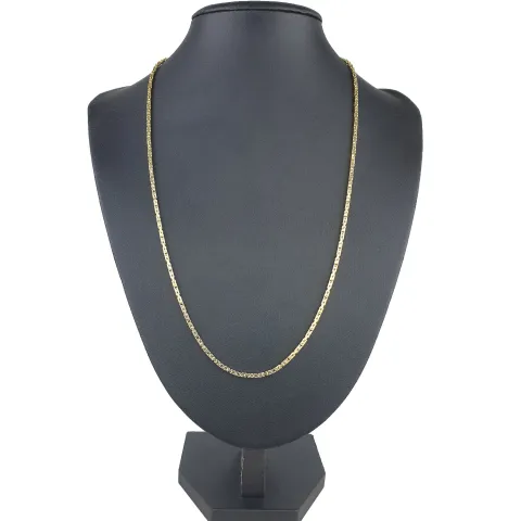 Edle Königskette aus hochwertigem 14k 585 Gold (Gelbgold) - hochglanzpoliert - in ca. 55cm, 2mm Stärke
