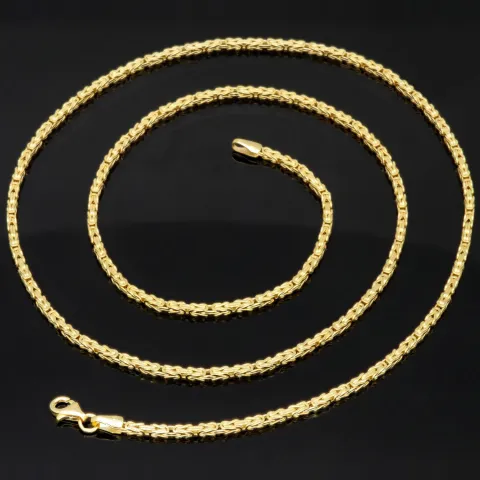 Edle Königskette aus hochwertigem 14k 585 Gold (Gelbgold) - hochglanzpoliert - in ca. 55cm, 2mm Stärke