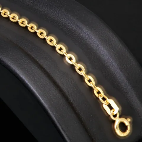 Fein gearbeitetes produziertes Ankerarmband aus hochwertigem Gold (14K 585er Gelbgold) kurzgliedrig ca. 19 cm lang