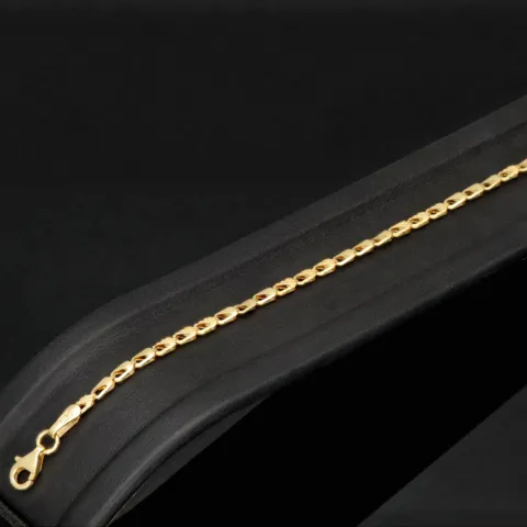 Exklusives Goldarmband (14K 585er Gold, Gelbgold) – Edles Design mit feiner Verarbeitung (ca. 19cm Länge, 2mm Breite)