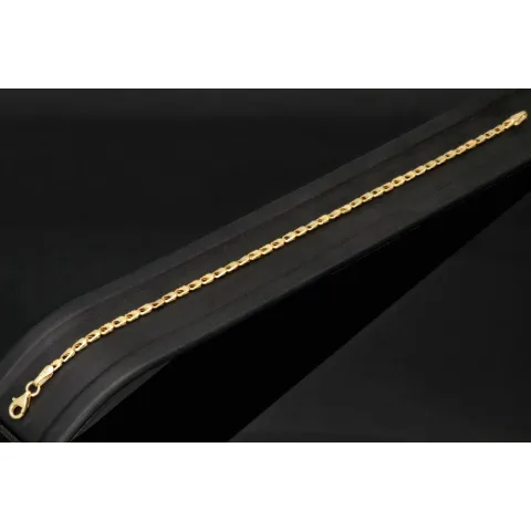 Exklusives Goldarmband (14K 585er Gold, Gelbgold) – Edles Design mit feiner Verarbeitung (ca. 19cm Länge, 2mm Breite)