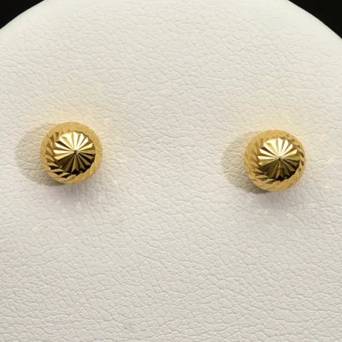 Sehr schöne Ohrstecker mit filigranem Design aus hochwertigem Gold (585 / 14K Gelbgold)