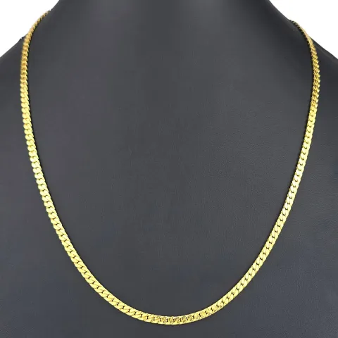 Noble, fein gearbeitete Panzerkette aus edlem Gold (8K, 333 Gelbgold ca. 11,8g) ca. 60cm, 4mm