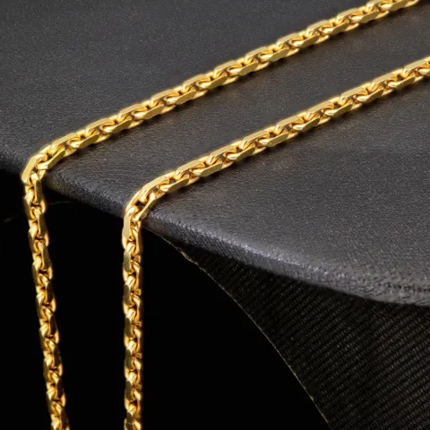 Exquisite Ankerkette aus funkelndem Gold (8K, 333 ca. 13,6g Gelbgold) ca. 50cm, 2,5mm mit FBM-Stempel