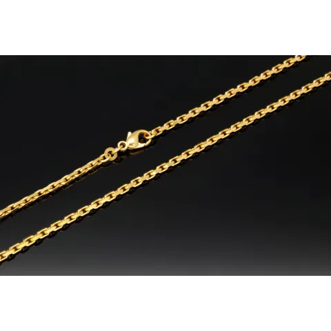 Exquisite Ankerkette aus funkelndem Gold (8K, 333 ca. 13,6g Gelbgold) ca. 50cm, 2,5mm mit FBM-Stempel