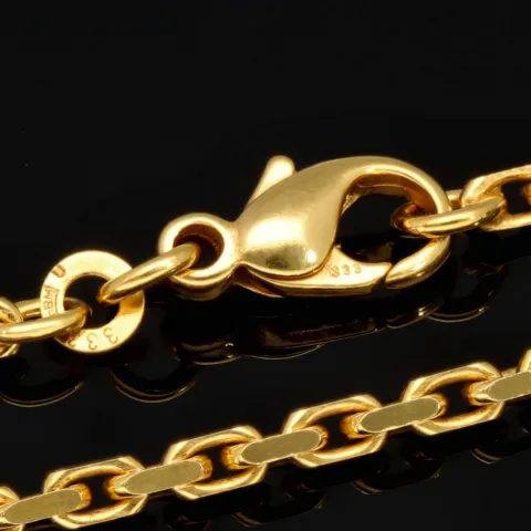 Exquisite Ankerkette aus funkelndem Gold (8K, 333 ca. 13,6g Gelbgold) ca. 50cm, 2,5mm mit FBM-Stempel