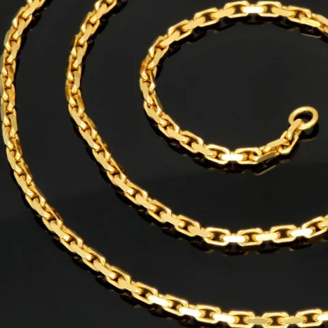 Exquisite Ankerkette aus funkelndem Gold (8K, 333 ca. 13,6g Gelbgold) ca. 50cm, 2,5mm mit FBM-Stempel