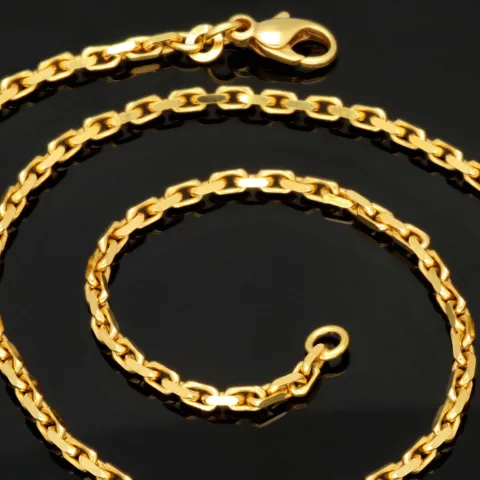 Exquisite Ankerkette aus funkelndem Gold (8K, 333 ca. 13,6g Gelbgold) ca. 50cm, 2,5mm mit FBM-Stempel