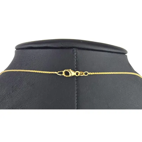Christ Markenschmuck - Elegantes Schmuck-Set bestehend aus einer hochwertigen 14K / 585 Gold - Goldkette (ca. 45cm) und einem Rondell-Anhänger mit Brillanten